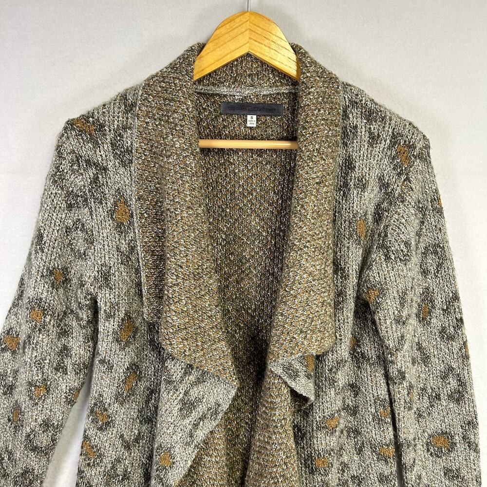 Cupcakes & Cashmere Mel Leopard Cardigan -Size Small Bobo Chic Casual - Picture 4 of 12